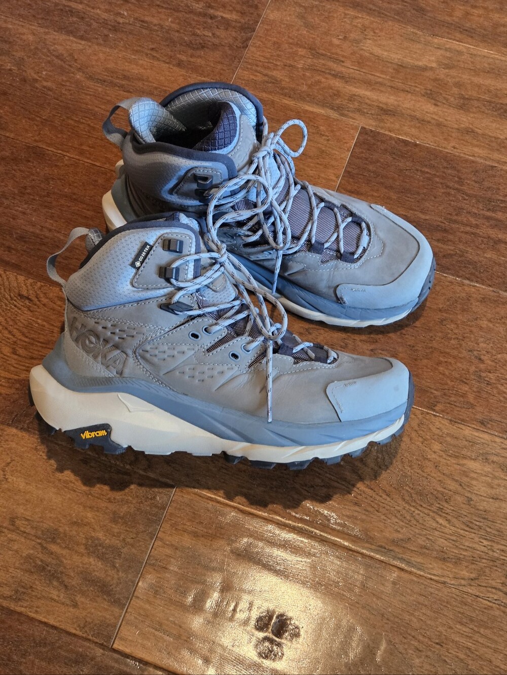 Hoka KAHA 2 Women's Blue Hiking Boots  Lightweight Trail Shoes Size 8 B